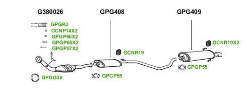 Система выпуска ОГ GT Exhaust 1595