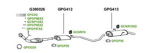 Система выпуска ОГ GT Exhaust 1600