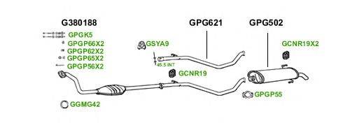 Система выпуска ОГ GT Exhaust 1623