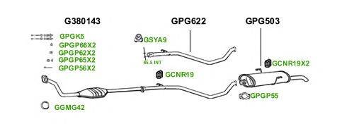 Система выпуска ОГ GT Exhaust 1629