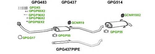 Система выпуска ОГ GT Exhaust 1633