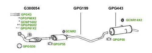 Система выпуска ОГ GT Exhaust 1682