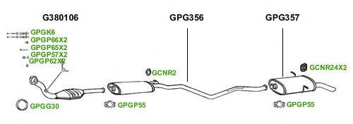Система выпуска ОГ GT Exhaust 1684