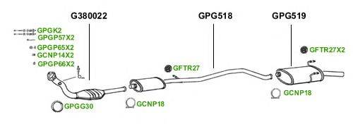 Система выпуска ОГ GT Exhaust 1691