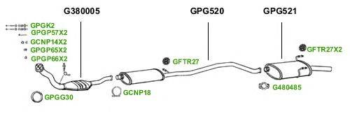 Система выпуска ОГ GT Exhaust 1699