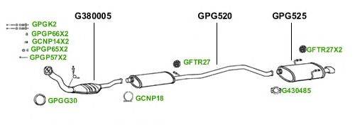 Система выпуска ОГ GT Exhaust 1703