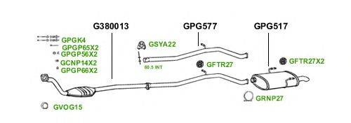 Система выпуска ОГ GT Exhaust 1712