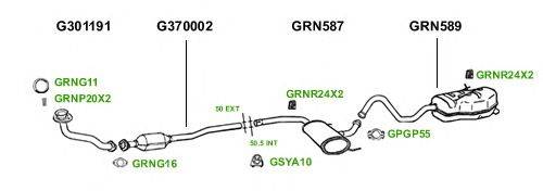 Система выпуска ОГ GT Exhaust 1828