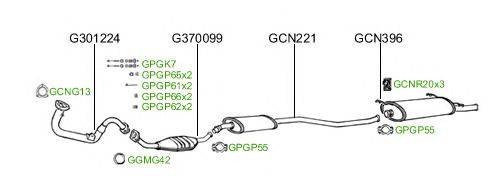 Система выпуска ОГ GT Exhaust 225