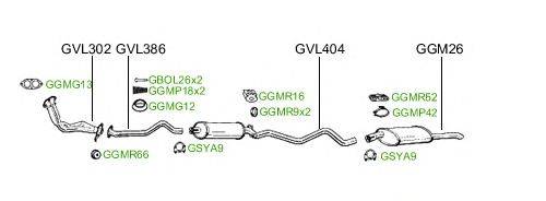 Система выпуска ОГ GT Exhaust 2321