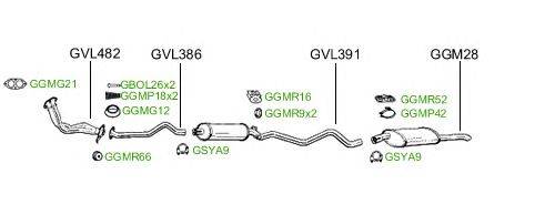 Система выпуска ОГ GT Exhaust 2327