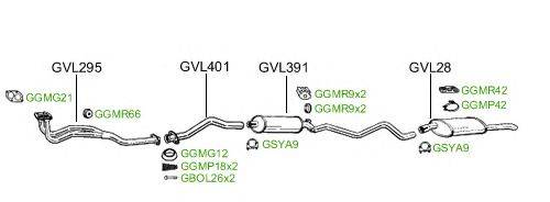 Система выпуска ОГ GT Exhaust 2331