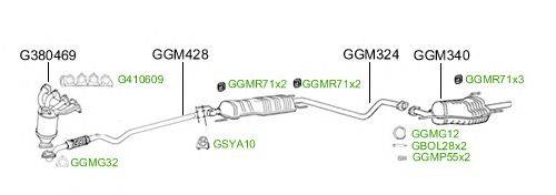 Система выпуска ОГ GT Exhaust 2454