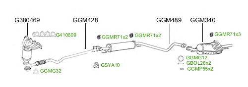 Система выпуска ОГ GT Exhaust 2455