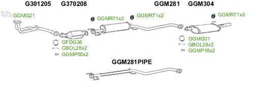Система выпуска ОГ GT Exhaust 2655