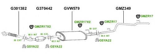 Система выпуска ОГ GT Exhaust 2808