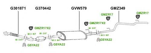 Система выпуска ОГ GT Exhaust 2809
