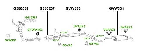 Система выпуска ОГ GT Exhaust 2855