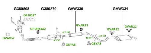 Система выпуска ОГ GT Exhaust 2856