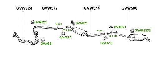 Система выпуска ОГ GT Exhaust 2894