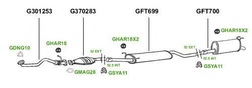 Система выпуска ОГ GT Exhaust 3004