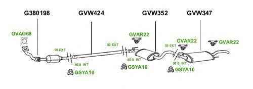 Система выпуска ОГ GT Exhaust 3014