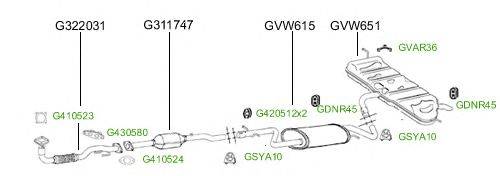 Система выпуска ОГ GT Exhaust 3749