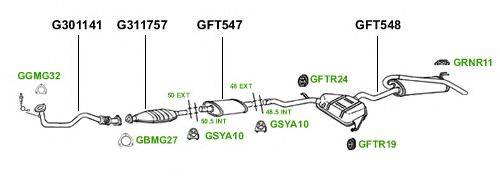 Система выпуска ОГ GT Exhaust 3760