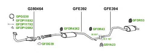 Система выпуска ОГ GT Exhaust 3779