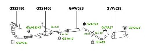 Система выпуска ОГ GT Exhaust 3847