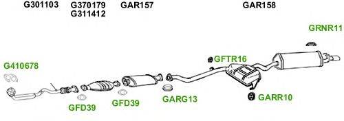 Система выпуска ОГ GT Exhaust 4606