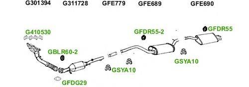 Система выпуска ОГ GT Exhaust 4646