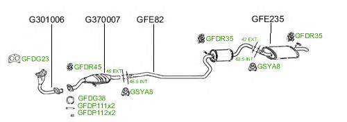 Система выпуска ОГ GT Exhaust 585