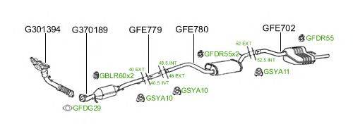 Система выпуска ОГ GT Exhaust 641