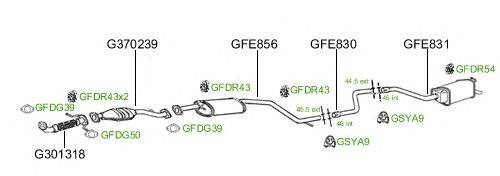 Система выпуска ОГ GT Exhaust 722