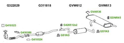 Система выпуска ОГ GT Exhaust 7239