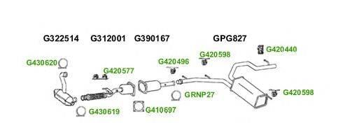 Система выпуска ОГ GT Exhaust 7560