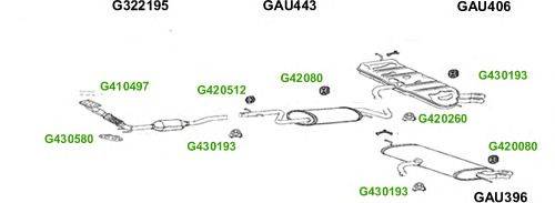 Система выпуска ОГ GT Exhaust 7624