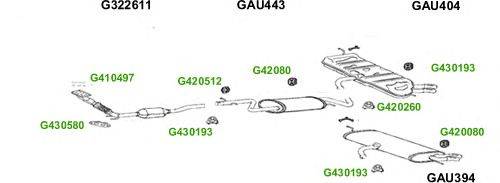 Система выпуска ОГ GT Exhaust 7625