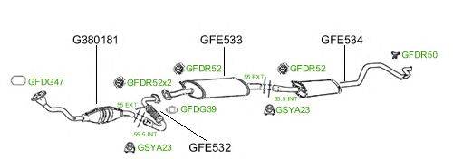 Система выпуска ОГ GT Exhaust 788