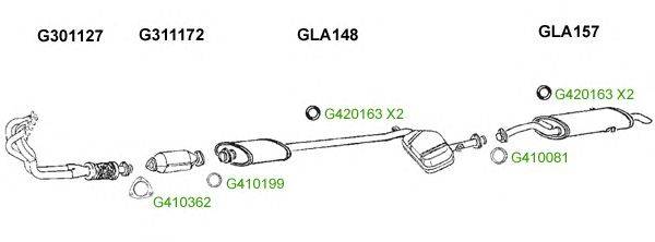 Система выпуска ОГ GT Exhaust 8205