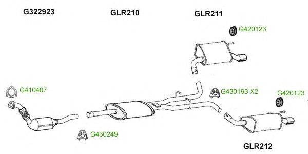 Система выпуска ОГ GT Exhaust 8275