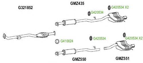 Система выпуска ОГ GT Exhaust 8530