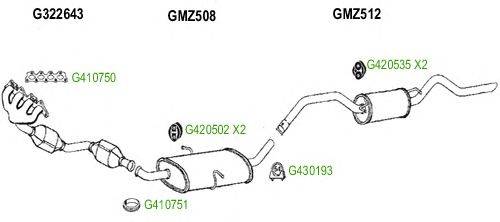 Система выпуска ОГ GT Exhaust 8554