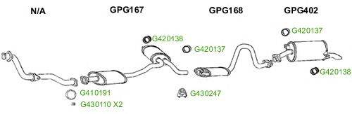 Система выпуска ОГ GT Exhaust 8702