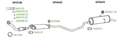 Система выпуска ОГ GT Exhaust 8734