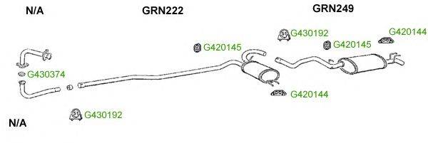 Система выпуска ОГ GT Exhaust 9036