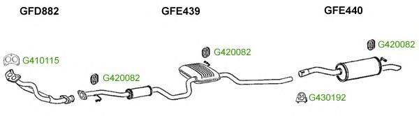 Система выпуска ОГ GT Exhaust 9243