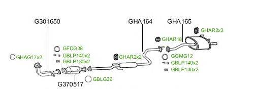 Система выпуска ОГ GT Exhaust 934