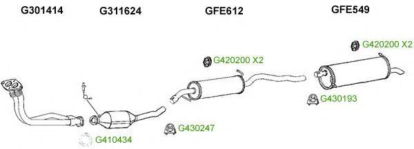 Система выпуска ОГ GT Exhaust 9373
